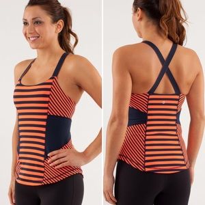 Lululemon Work It Out Stripe Tank